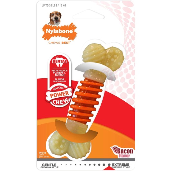Nylabone, Extreme Dental Care Chew Toy for Dogs, Multi-Texture Chew Toy for Strong Chewing Dogs, for Dogs up to 11 kg Nylabone, Extreme Dental Care Chew Toy for Dogs, Multi-Texture Chew Toy for Strong Chewing Dogs, for Dogs up to 11 kg