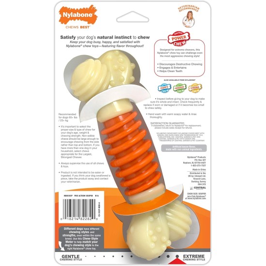 Nylabone, Extreme Dental Care Chew Toy for Dogs, Multi-Texture Chew Toy for Strong Chewing Dogs, for Dogs up to 11 kg Nylabone, Extreme Dental Care Chew Toy for Dogs, Multi-Texture Chew Toy for Strong Chewing Dogs, for Dogs up to 11 kg