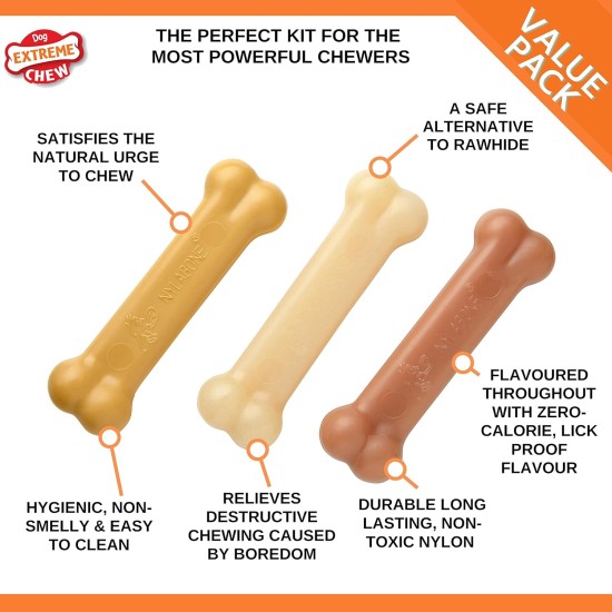 Nylabone Extreme Value Pack Dog Chew Nylabone Extreme Value Pack Dog Chew