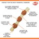Nylabone Extremely Durable Dog Chew Toy Shish Kebab, Chicken Jerky Flavour, Small, for Dogs up to 11 kg, S Nylabone Extremely Durable Dog Chew Toy Shish Kebab, Chicken Jerky Flavour, Small, for Dogs up to 11 kg, S