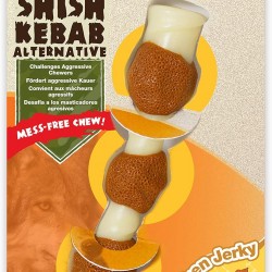 Nylabone Extremely Durable Dog Chew Toy Shish Kebab, Chicken Jerky Flavour, Small, for Dogs up to 11 kg, S Nylabone Extremely Durable Dog Chew Toy Shish Kebab, Chicken Jerky Flavour, Small, for Dogs up to 11 kg, S