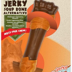 Nylabone Extremely Durable Dog Chew Toy Souper Bone Duck Jerky Flavour Dirt-Free Size XL Dog Chew Toy for Dogs Over 50lbs - XL Nylabone Extremely Durable Dog Chew Toy Souper Bone Duck Jerky Flavour Dirt-Free Size XL Dog Chew Toy for Dogs Over 50lbs - XL