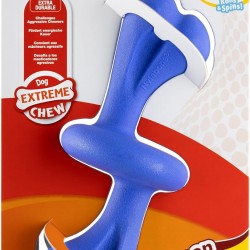 Nylabone, Extremely Strong Chewing Effect, Interactive Chew Toy with Rolling Bone, Bacon Flavour, Large - for Dogs up to 23 kg Nylabone, Extremely Strong Chewing Effect, Interactive Chew Toy with Rolling Bone, Bacon Flavour, Large - for Dogs up to 23 kg