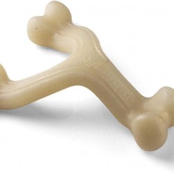 Nylabone Maximum Strength Robust Extreme Gourmet Wishbone Dog Chew Toy with Additional Chicken Flavour throughout Bone, Large, for Dogs 0-23 kg Nylabone Maximum Strength Robust Extreme Gourmet Wishbone Dog Chew Toy with Additional Chicken Flavour throughout Bone, Large, for Dogs 0-23 kg