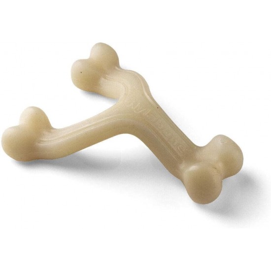 Nylabone Maximum Strength Robust Extreme Gourmet Wishbone Dog Chew Toy with Additional Chicken Flavour throughout Bone, Large, for Dogs 0-23 kg Nylabone Maximum Strength Robust Extreme Gourmet Wishbone Dog Chew Toy with Additional Chicken Flavour throughout Bone, Large, for Dogs 0-23 kg