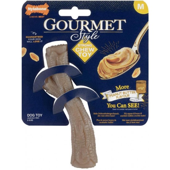 Nylabone Maximum Strength Robust Extreme Gourmet Wishbone Dog Chew Toy with Additional Chicken Flavour throughout Bone, Large, for Dogs 0-23 kg Nylabone Maximum Strength Robust Extreme Gourmet Wishbone Dog Chew Toy with Additional Chicken Flavour throughout Bone, Large, for Dogs 0-23 kg