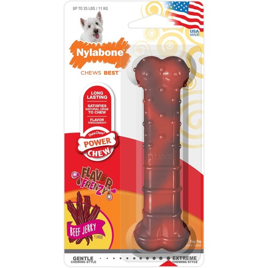 Nylabone Nylabone Dura Chew Textured Beef Jerky Power Chew - Dog Chew Toy for Extreme Chewers - XL Nylabone Nylabone Dura Chew Textured Beef Jerky Power Chew - Dog Chew Toy for Extreme Chewers - XL