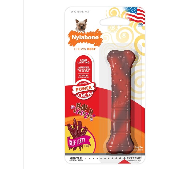 Nylabone Nylabone Dura Chew Textured Beef Jerky Power Chew - Dog Chew Toy for Extreme Chewers - XL Nylabone Nylabone Dura Chew Textured Beef Jerky Power Chew - Dog Chew Toy for Extreme Chewers - XL