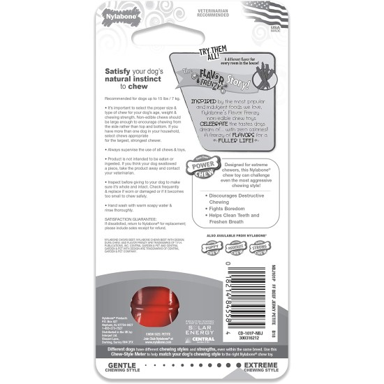 Nylabone Nylabone Dura Chew Textured Beef Jerky Power Chew - Dog Chew Toy for Extreme Chewers - XL Nylabone Nylabone Dura Chew Textured Beef Jerky Power Chew - Dog Chew Toy for Extreme Chewers - XL