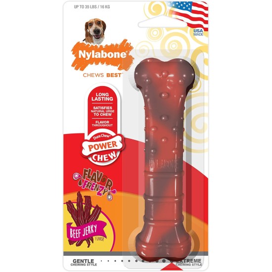 Nylabone Nylabone Dura Chew Textured Beef Jerky Power Chew - Dog Chew Toy for Extreme Chewers - XL Nylabone Nylabone Dura Chew Textured Beef Jerky Power Chew - Dog Chew Toy for Extreme Chewers - XL