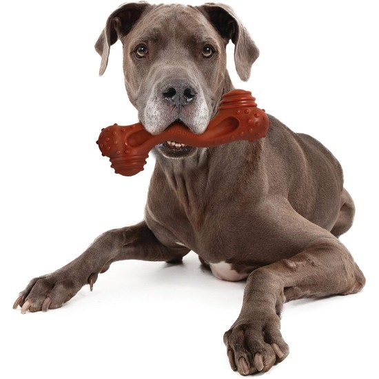 Nylabone Power Chew Textured Monster Bone, Bison - Dog Chew Toy for Extreme Chewers - XXL Nylabone Power Chew Textured Monster Bone, Bison - Dog Chew Toy for Extreme Chewers - XXL