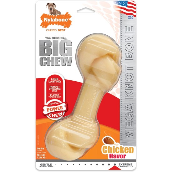 Nylabone Power Chew Textured Monster Bone, Bison - Dog Chew Toy for Extreme Chewers - XXL Nylabone Power Chew Textured Monster Bone, Bison - Dog Chew Toy for Extreme Chewers - XXL