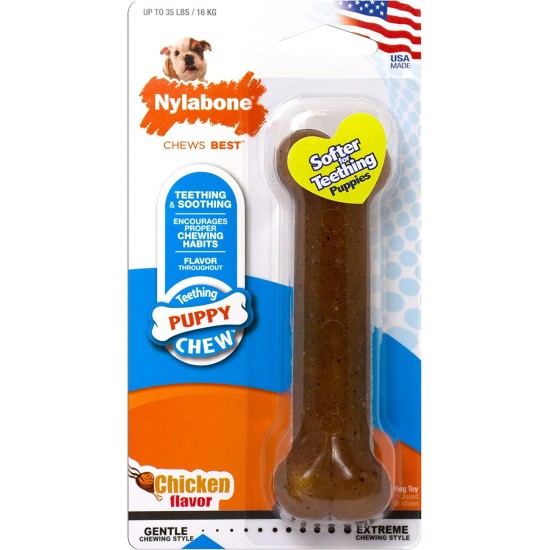 Nylabone Puppy Bone - Wolf Nylabone Puppy Bone - Wolf
