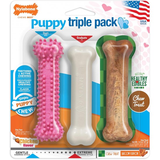 Nylabone Puppy Bone - Wolf Nylabone Puppy Bone - Wolf