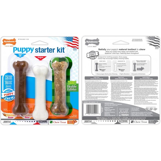 Nylabone Puppy Bone - Wolf Nylabone Puppy Bone - Wolf