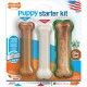 Nylabone, Puppy Chew Bone and Dental Care Toy for Teething Puppies, Soothing Chew Bone for Small Puppies up to 11 kg, for Gentle Chewing/Teething Dogs, Chicken and Peanut Butter, Pack of 2, Extra Nylabone, Puppy Chew Bone and Dental Care Toy for Teething Puppies, Soothing Chew Bone for Small Puppies up to 11 kg, for Gentle Chewing/Teething Dogs, Chicken and Peanut Butter, Pack of 2, Extra