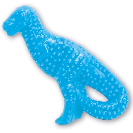 Nylabone, Puppy Chew Bone and Dental Care Toy for Teething Puppies, Soothing Chew Bone for Small Puppies up to 11 kg, for Gentle Chewing/Teething Dogs, Chicken Flavour, Dinosaur Shaped Nylabone, Puppy Chew Bone and Dental Care Toy for Teething Puppies, Soothing Chew Bone for Small Puppies up to 11 kg, for Gentle Chewing/Teething Dogs, Chicken Flavour, Dinosaur Shaped