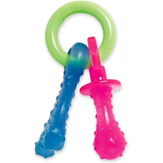 Nylabone, Puppy Chew Toy and Dental Care Toy for Teething Puppies Chew Toys for Small Puppies up to 11 kg, Gently Chewing/Teething Dogs, Bacon Flavour, Toy Ring for Puppies Nylabone, Puppy Chew Toy and Dental Care Toy for Teething Puppies Chew Toys for Small Puppies up to 11 kg, Gently Chewing/Teething Dogs, Bacon Flavour, Toy Ring for Puppies