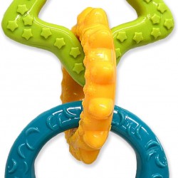 Nylabone, Puppy Chew Toy and Dental Care Toy for Teething Puppies Chew Toys for Small Puppies up to 11 kg, Gently Chewing/Teething Dogs, Bacon Flavour, Toy Ring for Puppies Nylabone, Puppy Chew Toy and Dental Care Toy for Teething Puppies Chew Toys for Small Puppies up to 11 kg, Gently Chewing/Teething Dogs, Bacon Flavour, Toy Ring for Puppies