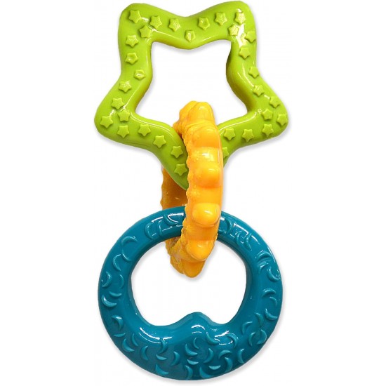 Nylabone, Puppy Chew Toy and Dental Care Toy for Teething Puppies Chew Toys for Small Puppies up to 11 kg, Gently Chewing/Teething Dogs, Bacon Flavour, Toy Ring for Puppies Nylabone, Puppy Chew Toy and Dental Care Toy for Teething Puppies Chew Toys for Small Puppies up to 11 kg, Gently Chewing/Teething Dogs, Bacon Flavour, Toy Ring for Puppies