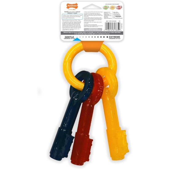 Nylabone, Puppy Cooling Bone and Dental Care Toy for Teething Puppies, Soothing Chew Toy for Small Puppies up to 11 kg, for Gentle Chewing/Teething Dogs, Peanut Butter Flavour Nylabone, Puppy Cooling Bone and Dental Care Toy for Teething Puppies, Soothing Chew Toy for Small Puppies up to 11 kg, for Gentle Chewing/Teething Dogs, Peanut Butter Flavour