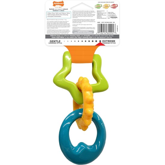 Nylabone, Puppy Cooling Bone and Dental Care Toy for Teething Puppies, Soothing Chew Toy for Small Puppies up to 11 kg, for Gentle Chewing/Teething Dogs, Peanut Butter Flavour Nylabone, Puppy Cooling Bone and Dental Care Toy for Teething Puppies, Soothing Chew Toy for Small Puppies up to 11 kg, for Gentle Chewing/Teething Dogs, Peanut Butter Flavour