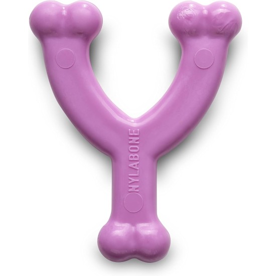 Nylabone, Puppy Teething Toy, Dowsing Bone, Pink, Chicken Flavour, X-Small, for Puppies up to 7 kg Nylabone, Puppy Teething Toy, Dowsing Bone, Pink, Chicken Flavour, X-Small, for Puppies up to 7 kg