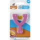 Nylabone, Puppy Teething Toy, Dowsing Bone, Pink, Chicken Flavour, X-Small, for Puppies up to 7 kg Nylabone, Puppy Teething Toy, Dowsing Bone, Pink, Chicken Flavour, X-Small, for Puppies up to 7 kg