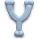Nylabone Puppy Teething Toy Wishbone Puppy Blue Original Chicken Flavour, X-Small/Petite (Pack of 1)