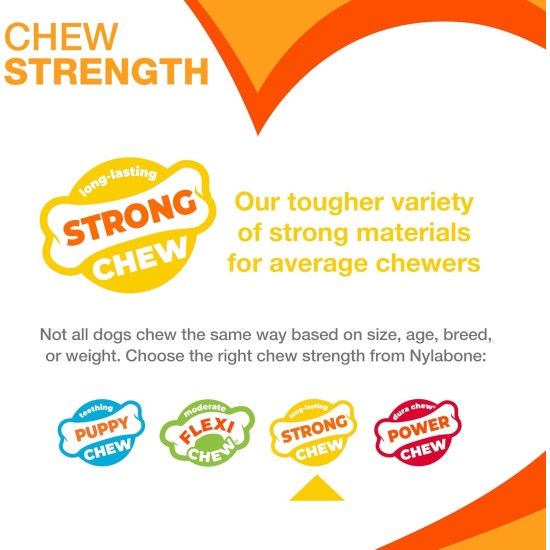 Nylabone Strong Bone Beef and Gravy Dog Chew Nylabone Strong Bone Beef and Gravy Dog Chew
