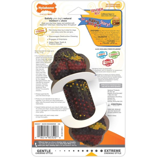 Nylabone Strong Bone Beef and Gravy Dog Chew Nylabone Strong Bone Beef and Gravy Dog Chew
