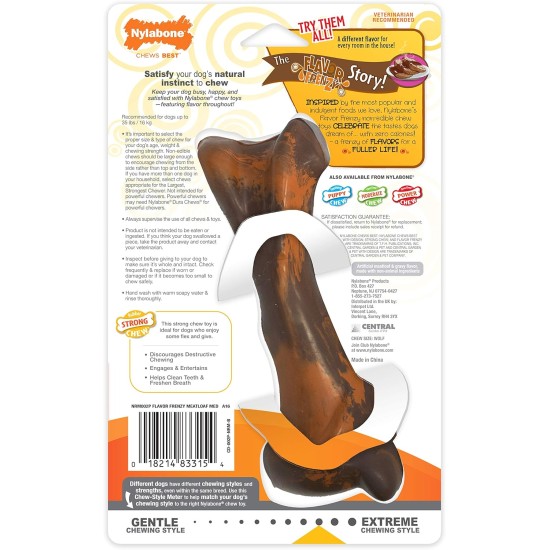 Nylabone Strong Bone Beef and Gravy Dog Chew Nylabone Strong Bone Beef and Gravy Dog Chew