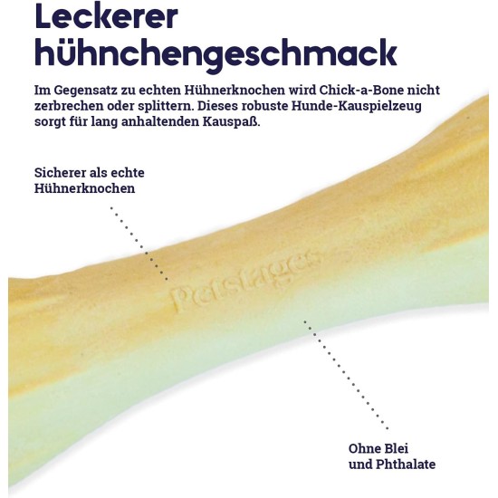 Petstages Chick-A-Bone - Hunde-Kauknoche - Kauspielzeug mit Hühnchengeschmack - Größe S Petstages Chick-A-Bone - Hunde-Kauknoche - Kauspielzeug mit Hühnchengeschmack - Größe S
