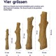 Petstages Chick-A-Bone - Hunde-Kauknoche - Kauspielzeug mit Hühnchengeschmack - Größe S