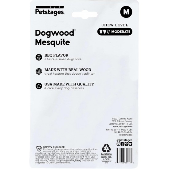 Petstages Dogwood - Hunde-Kauspielzeug - als Alternative zu Holzstöckchen - mit BBQ Geschmack - Größe XS Petstages Dogwood - Hunde-Kauspielzeug - als Alternative zu Holzstöckchen - mit BBQ Geschmack - Größe XS