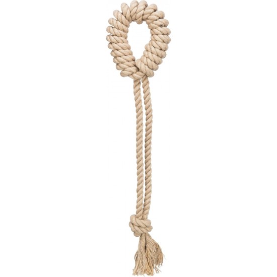 TRIXIE 34887 Rope Rope with Ring, Hemp / Cotton, Dog Toy TRIXIE 34887 Rope Rope with Ring, Hemp / Cotton, Dog Toy