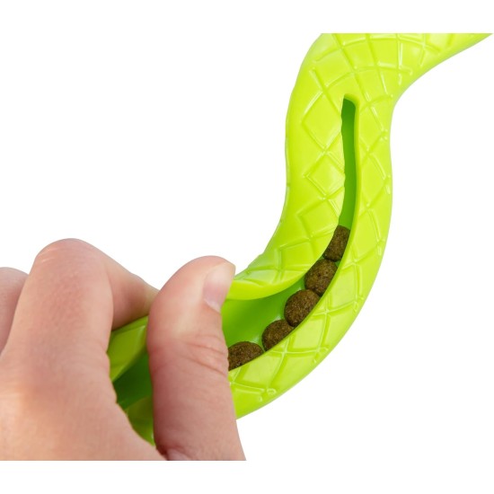 TRIXIE Silent Dog Toy Snack Snake, TPR 27 cm for Hiding Treats or Pastes - 34931 TRIXIE Silent Dog Toy Snack Snake, TPR 27 cm for Hiding Treats or Pastes - 34931