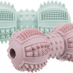 Trixie Denta Fun Natural Rubber Dumbbell, 9 cm, Pack of 4 Trixie Denta Fun Natural Rubber Dumbbell, 9 cm, Pack of 4