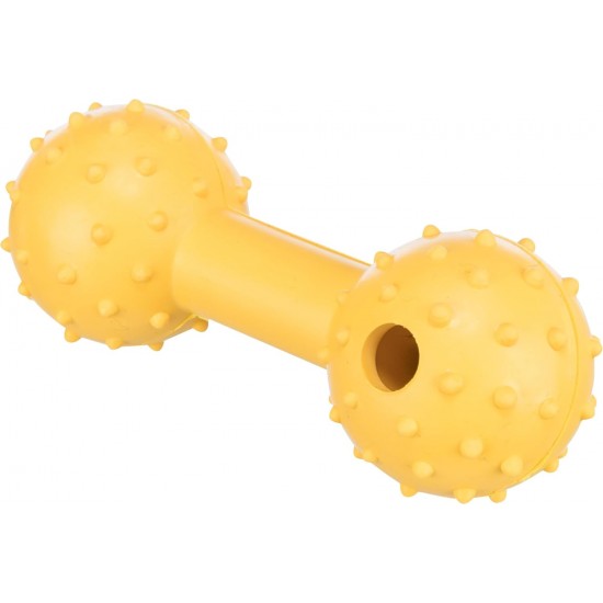 Trixie Natural Rubber Dumbbell with Bell for Dog, 12 cm Trixie Natural Rubber Dumbbell with Bell for Dog, 12 cm