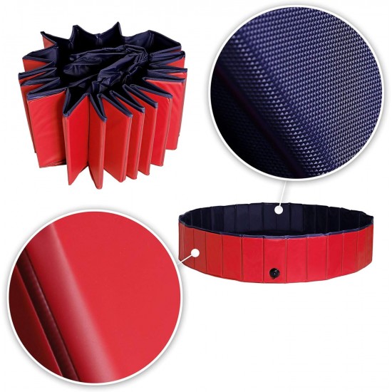 dibea PVC Dog Pool Swimming Pool for Dogs, Dog Bath, Water Pool for Dogs (Choice of Size), blue / red dibea PVC Dog Pool Swimming Pool for Dogs, Dog Bath, Water Pool for Dogs (Choice of Size), blue / red