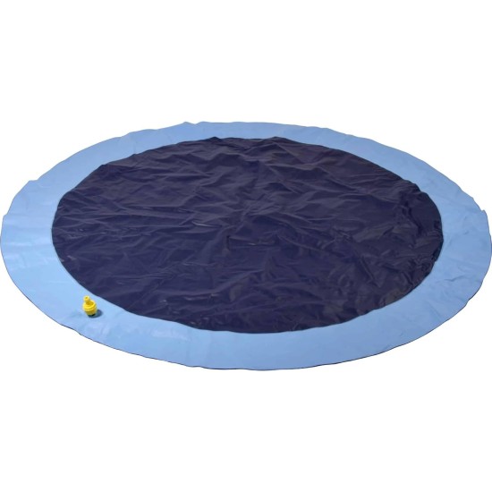 dobar 60470 Splash Pool with Water Fountains for Dogs - Water Play Mat for Pets in Summer - Water Toy Sprinkler Mat - Diameter 150 cm - Plastic - Blue, M dobar 60470 Splash Pool with Water Fountains for Dogs - Water Play Mat for Pets in Summer - Water Toy Sprinkler Mat - Diameter 150 cm - Plastic - Blue, M