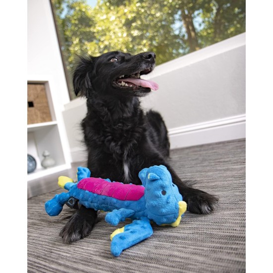 goDog Bubble Plush Skinny Dragons Squeaky Plush Dog Toy, Chew Protection Technology, Green, Large goDog Bubble Plush Skinny Dragons Squeaky Plush Dog Toy, Chew Protection Technology, Green, Large