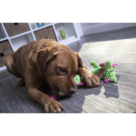 goDog Bubble Plush Skinny Dragons Squeaky Plush Dog Toy, Chew Protection Technology, Green, Large goDog Bubble Plush Skinny Dragons Squeaky Plush Dog Toy, Chew Protection Technology, Green, Large