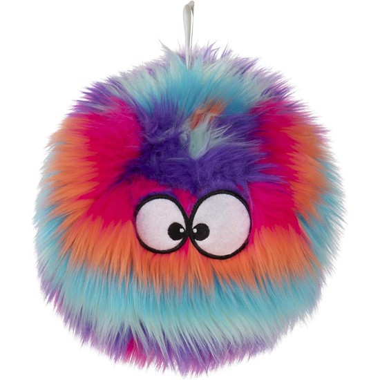 goDog Furballz Dog Toy, Squeaky Plush Ball, Chew Protection Technology, Rainbow, Large goDog Furballz Dog Toy, Squeaky Plush Ball, Chew Protection Technology, Rainbow, Large