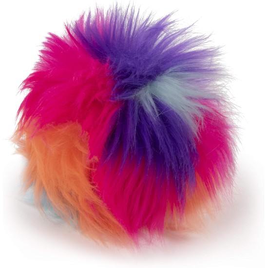 goDog Furballz Dog Toy, Squeaky Plush Ball, Chew Protection Technology, Rainbow, Large goDog Furballz Dog Toy, Squeaky Plush Ball, Chew Protection Technology, Rainbow, Large