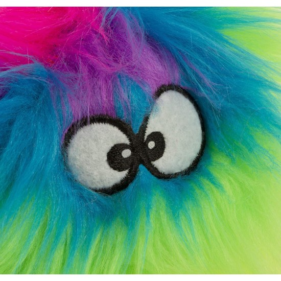goDog Furballz Dog Toy, Squeaky Plush Ball, Chew Protection Technology, Rainbow, Large goDog Furballz Dog Toy, Squeaky Plush Ball, Chew Protection Technology, Rainbow, Large