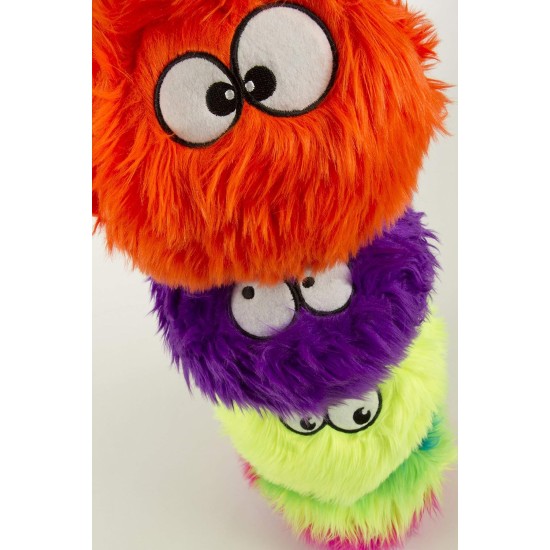 goDog Furballz Dog Toy, Squeaky Plush Ball, Chew Protection Technology, Rainbow, Large goDog Furballz Dog Toy, Squeaky Plush Ball, Chew Protection Technology, Rainbow, Large