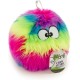 goDog Furballz Dog Toy, Squeaky Plush Ball, Chew Protection Technology, Rainbow, Large