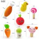 legend sandy Squeaky Toys for Dogs Cute Stuffed Plush Fruit Snacks and Vegetables Dog Toys for Puppy Small Medium Dogs Pets 14 Pack