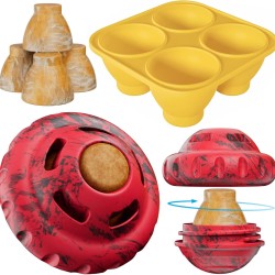 luckdoor Dog Toy to Keep Them Busy, Frozen Dog Enrichment Toy, Slow Food Training to Relieve Boredom and Stimulation, Ball Toy luckdoor Dog Toy to Keep Them Busy, Frozen Dog Enrichment Toy, Slow Food Training to Relieve Boredom and Stimulation, Ball Toy